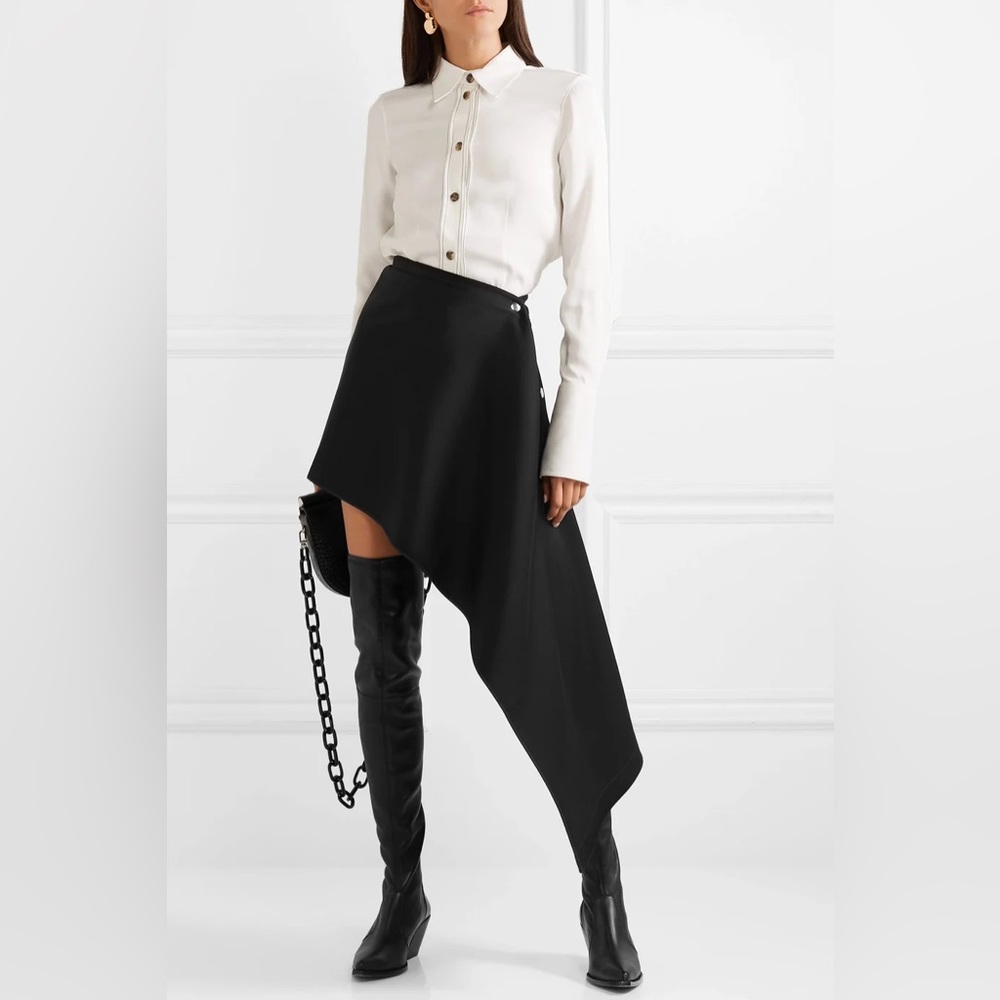 Peter Do Asymmetric Crepe Skirt